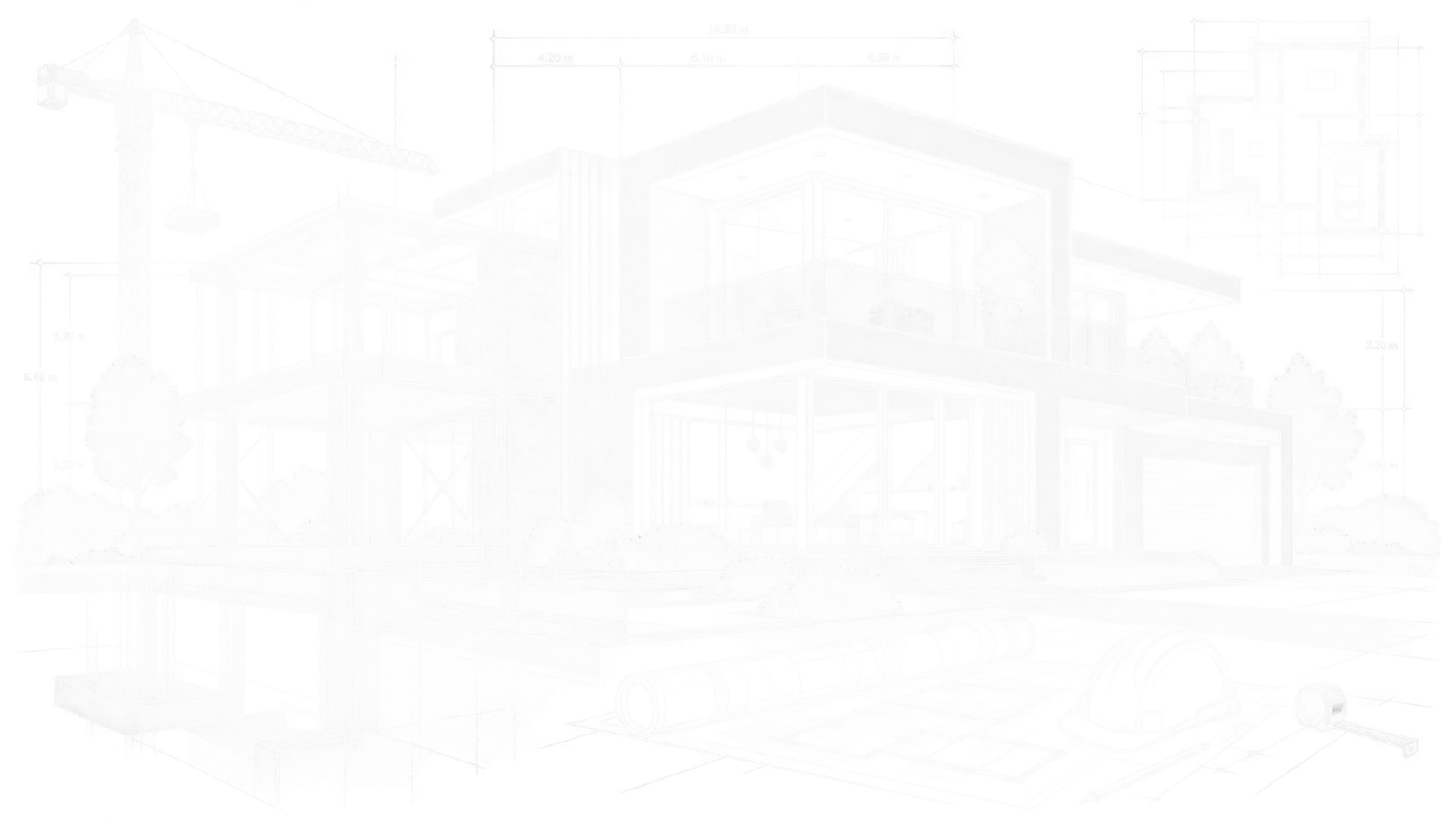 Architekturzeichnung eines Wohnprojekts von Hammer Wohnen
